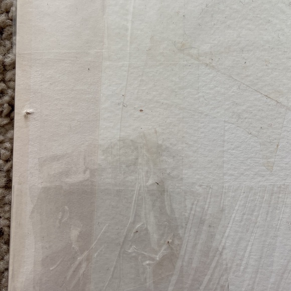 Water color of a European Bell Tower and Street picture wrapped in clear cover - Picture 7 of 10